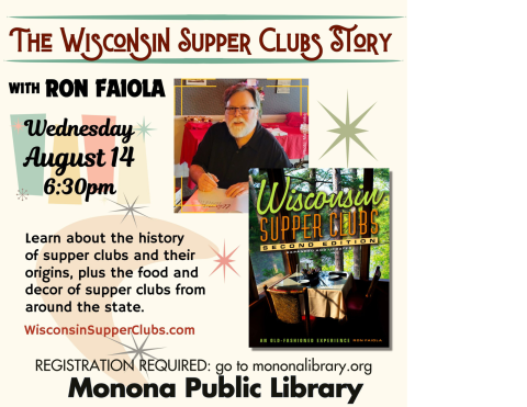 author with his book the Wisconsin Supper Clubs Story 