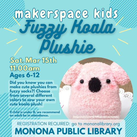 Fuzzy Koala Plushy Makerspace