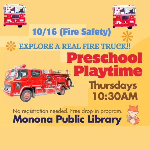 Fire Safety Preschool Playtime on a Fire Truck