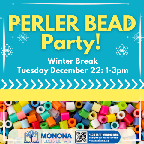 Perler Bead Party 12/22 1-3pm