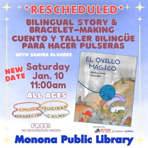 rescheduled bilingual Spanish Storytime