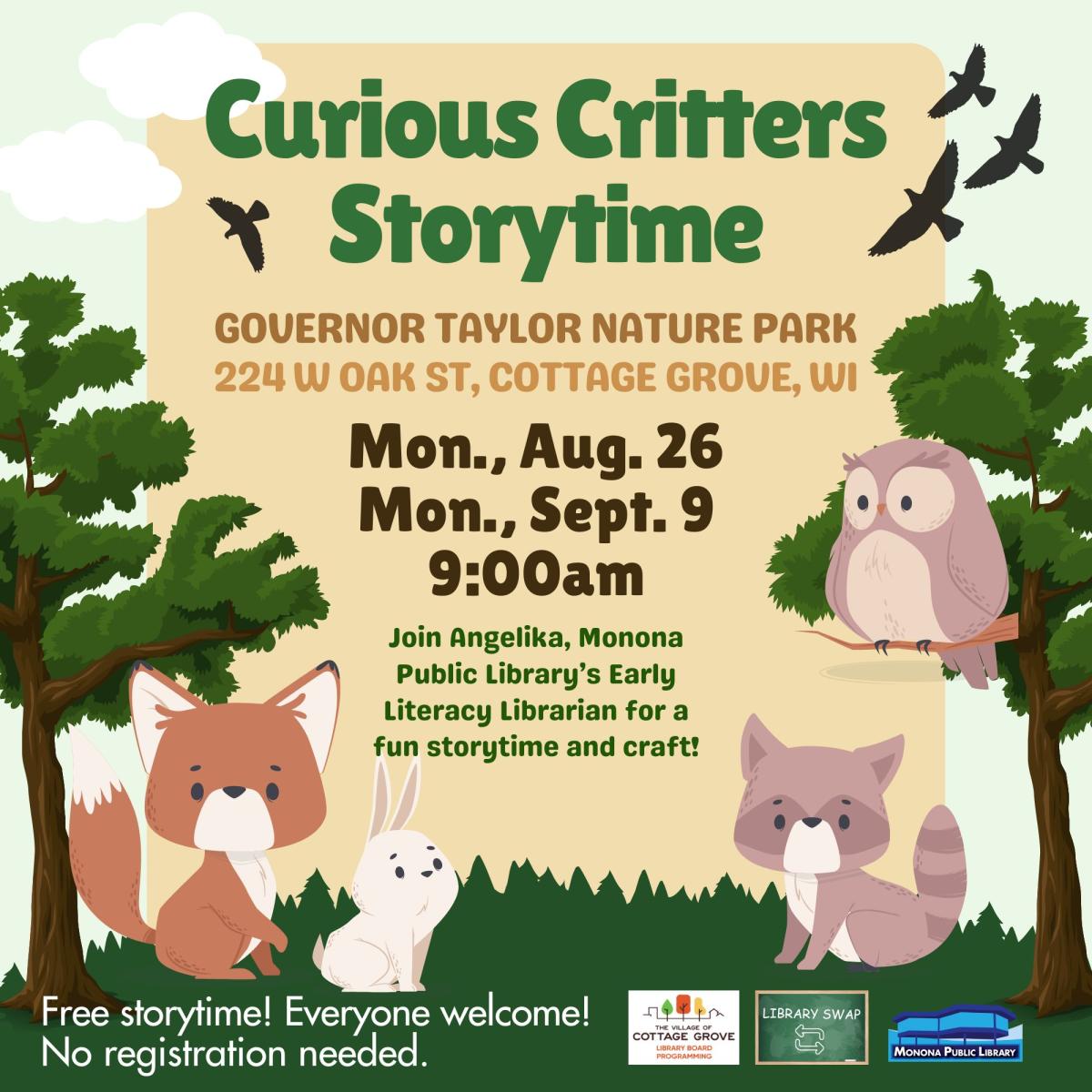 Curious Critters Storytime