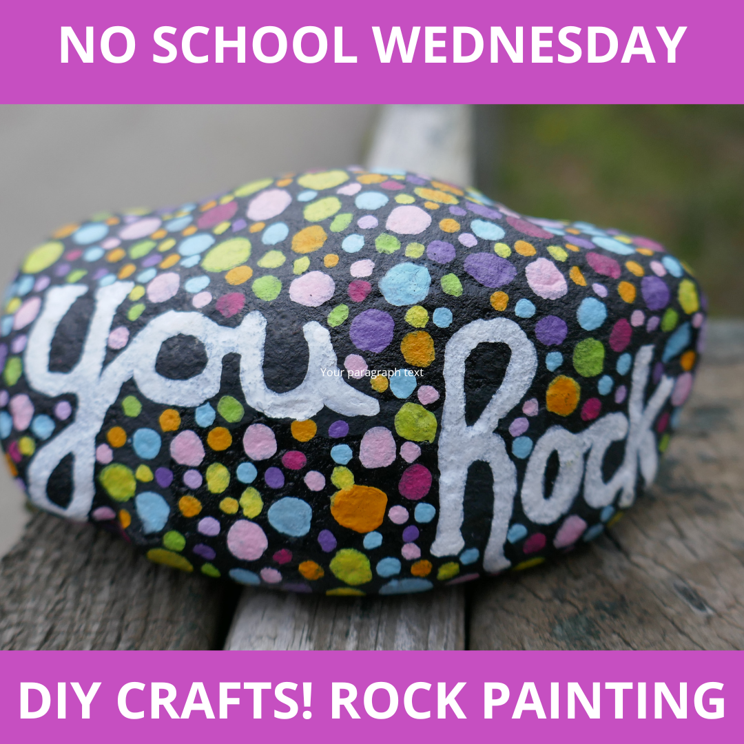 no school rock painting