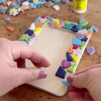 Mosaic Picture Frame Graphic